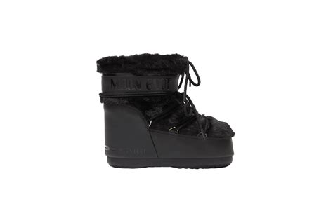 Moon Boot Moon Boot Noir En Fausse Fourrure