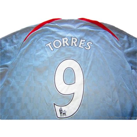 2008 09 Liverpool Away Shirt Torres 9