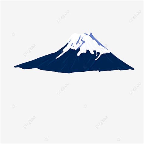 Hand Drawn Travel Japan Fuji Mountain Landscape Hand Painted Tourism