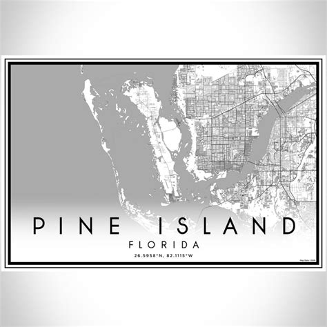 Pine Island - Florida Map Print in Classic — JACE Maps