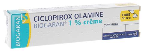 Ciclopirox Olamine Cr Me Biogaran Traitement De La Dermatite