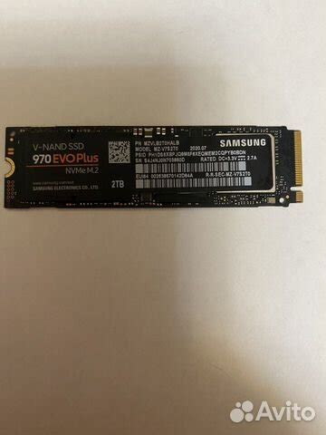 Samsung 970 evo plus 2tb купить в Москве | Электроника | Авито
