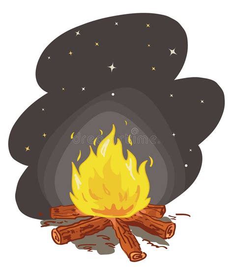 Camp Fire Stock Illustration Illustration Of Picnic