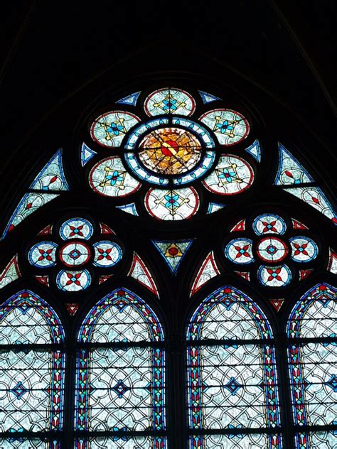 Stained Glass In Notre Dame Cathedral