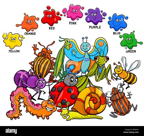 basic colors educational page  children stock photo alamy