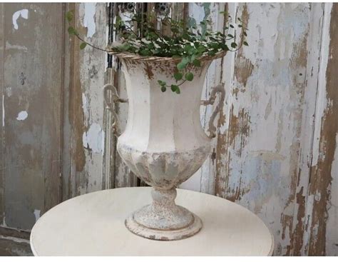 Shabby Vase Amphore Chic Antique Metall Neu EBay