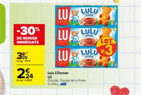 Promo Lulu L Ourson Lu Chez Carrefour Market ICatalogue Fr