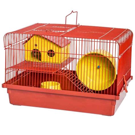 Gaiola Hamster 2 Andares Horizontal Aramado Jel Plast Pet Roe