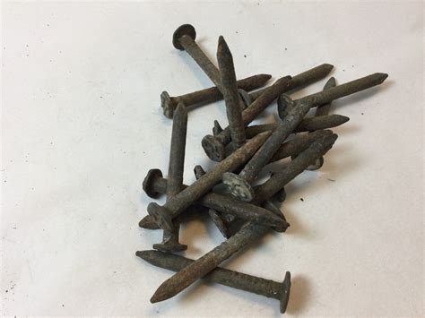 15 Vintage Railroad Spikes From 1930s 1940s With Rusty Patina Charm A3