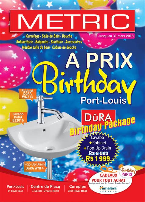 A prix Birthday!!!!!🎉🎉🎉🎉🎉🎉🎉🎉 Metric de... - Metric Mauritius | Facebook