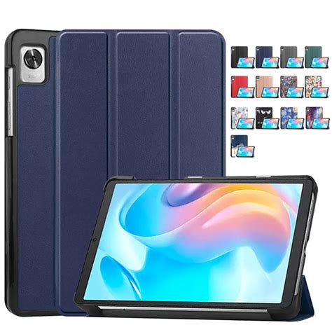 Funda Con Soporte Para Tableta Cubierta Magn Tica De Tres Pliegues Para Realme Pad Mini 8