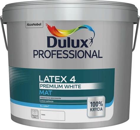 Farba Dulux Professional Latex Premium White Bia A L Opinie I Ceny