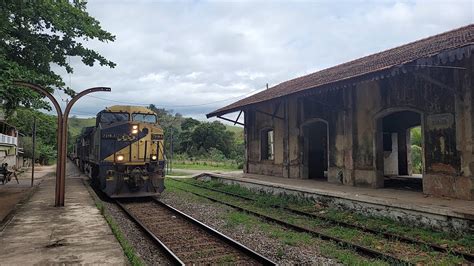 Trem De Carga Geral Da Mrs Log Stica Vag Es Plataformas Vazias