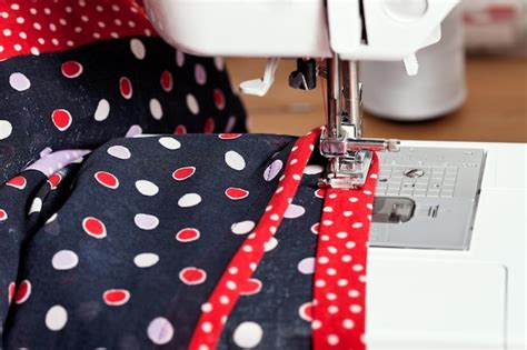 Premium Photo Sewing Dress On Machine