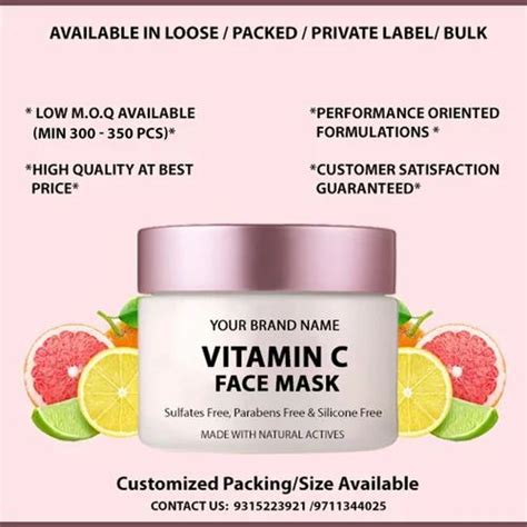 Vitamin C Face Mask With Vitamin C And Kaolin Clay For Skin