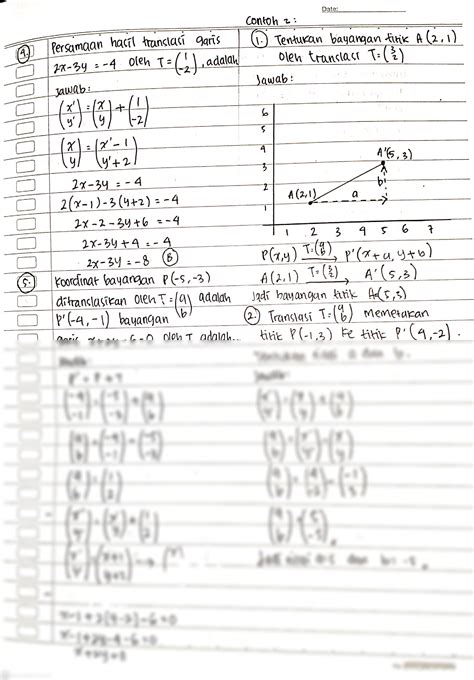 Solution Transformasi Geometri Translasi Studypool