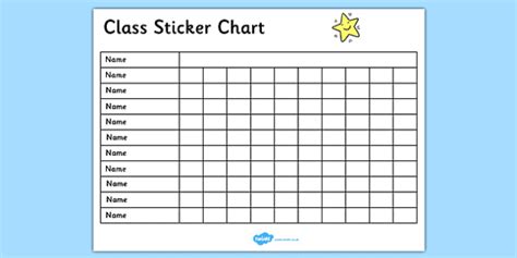 Free Printable Class Charts Free Printable Templates