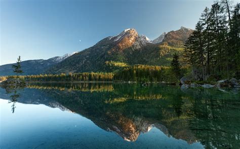 Nature Landscape Mountain Reflection Trees Lake Wallpaper