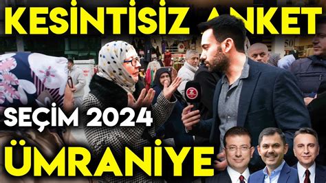 AK PARTİNİN KALESİ ÜMRANİYE DE NEFES KESEN ANKET YEREL SEÇİM