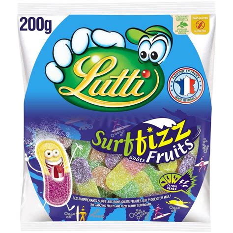 Livraison à domicile Lutti Bonbons Surffizz goût fruits 200g