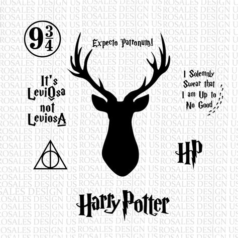 Hp Svg Bundle 8 Harry Always Hp Svg Png Files Magic Wizard Etsy