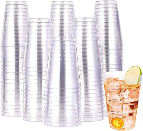 Jolly Chef 16 Oz Clear Disposable Plastic Cups 100 Pack