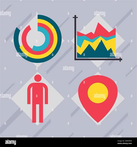 Set Of Four Infographic Icons Stock Vector Image And Art Alamy