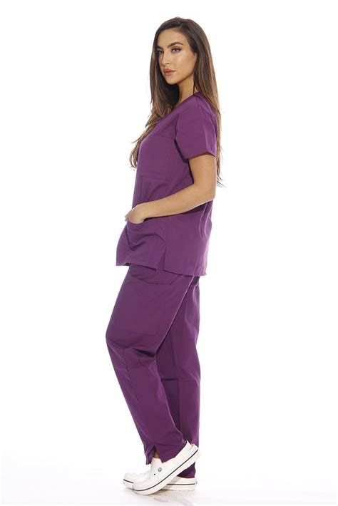 Just Love Medical Scrubs V Neck 6 Pocket Set Womens Nurse Uniform