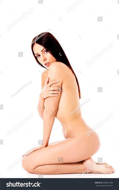 Nude Woman Kneeling On Floor Stock Photo 683841328 Shutterstock