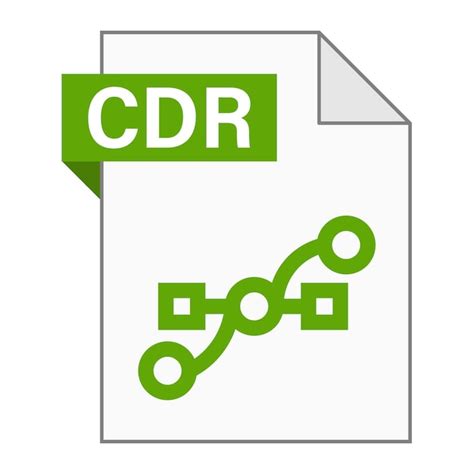 Dise O Plano Moderno De Icono De Archivo Cdr Para Web Vector Premium