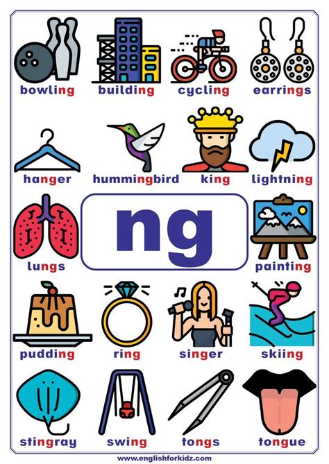 NG Words Learning Phonics Phonics Reading Phonics Worksheets