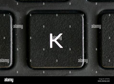 Letter K Key On A Laptop Keyboard Stock Photo Alamy