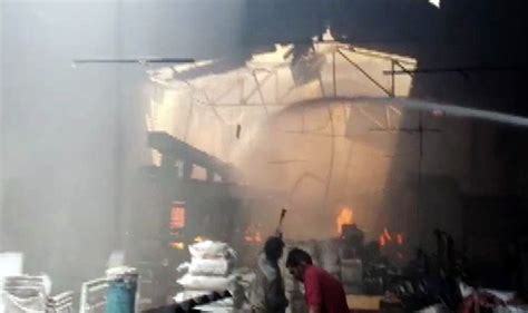 Kanpur Fire Breaks Out At Factory In Dada Nagar Area No Casualties Reported