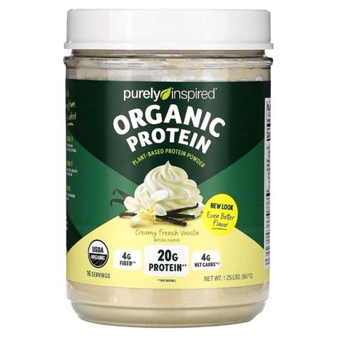 Purely Inspired Organic Plant Based Protein Powder Creamy French