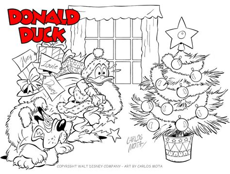 Donald Duck Christmas By Carlosmota On Deviantart