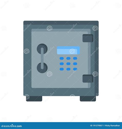 Icono De Caja Segura En Estilo Plano Ilustraci N Del Vector