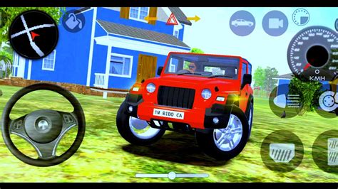 Dollar Song Modified Red Mahindra Thar Ll Village Stunt Driving