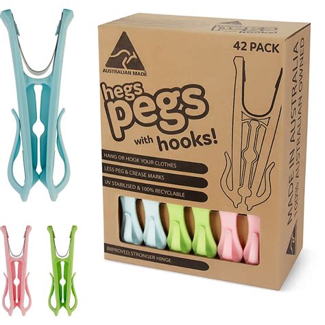 Hegs Pegs 42 Pack Pastels Big W