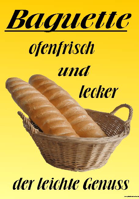 Baguette Bäcker Plakatshop Kiesel Plakate