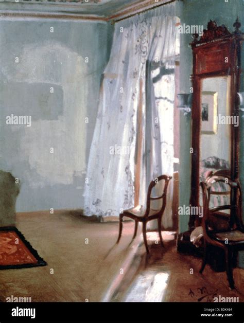 Room With Balcony 1845 Artist Adolph Menzel Stock Photo Alamy