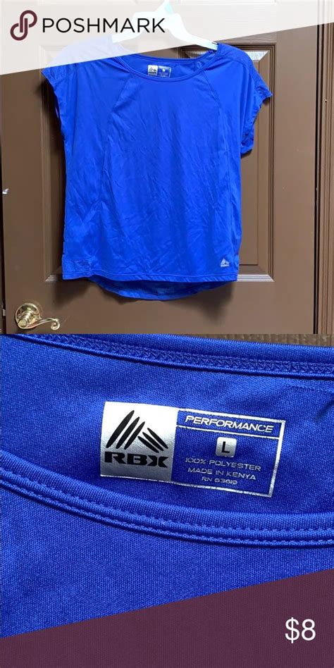 Rbx Blue Sport Top Rbx Long Sleeve Workout Top Tops