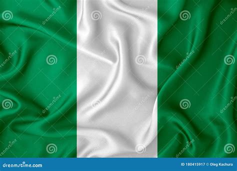 Bandera De Nigeria Sobre La Textura De Fondo Concepto Para Soluciones