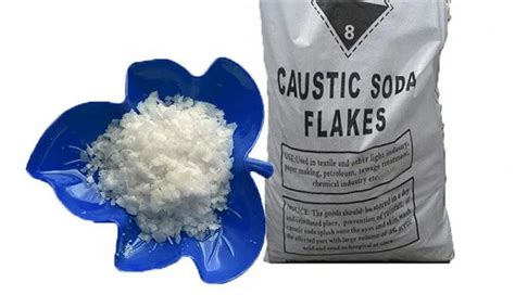 50 Kg Bag Caustic Soda Flakes Sodium Hydroxide Grade Industrial 99 9