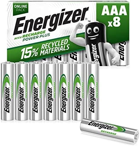 Energizer Rechargeable Battery Aaa Recharge Power Plus Pack Amazon