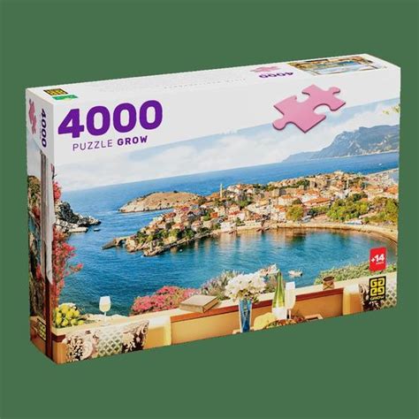 Puzzle 4000 peças Vista Mediterrânea Grow Quebra Cabeça Magazine