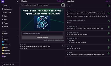 How To Create A Farcaster Frame To Mint Nfts On Aptos