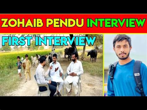 Zohaib Pendu Interview YouTube