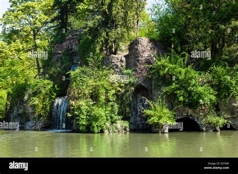 Cascade Parc De L Orangerie Park Strasbourg Alsace France Europe Photo