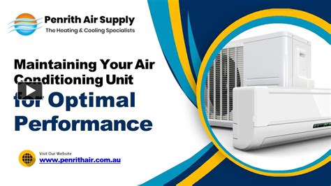 Ppt Maintaining Your Air Conditioning Unit For Optimal Performance