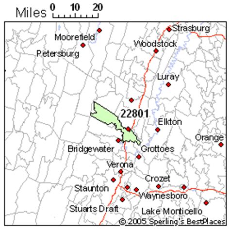 Harrisonburg Va Zip Code Map - United States Map